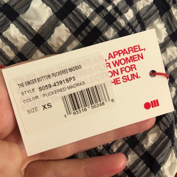 nwt solid & striped ginger madras bottoms - Picture 5 of 5